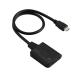 �G���R��(ELECOM) VSP-HD4K120BK �u���b�N HDMI ���z�� 1����2�o�� �X�v���b�^�[ 4K�Ή� �����b�L�[�q USB���d�P�[�u���t��