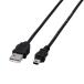 쥳(ELECOM) USB-ECOM515(֥å) USB֥ A-miniB1.5m