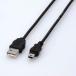 쥳(ELECOM) USB-ECOM530(֥å) USB2.0֥ A-miniB 3m