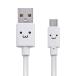 쥳(ELECOM) MPA-FAMB2U12CWH(ۥ磻) 2AбեmicroUSB֥ 1.2m