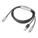  Sanwa Supply KB-SL6CLANPD2BK внезапный скорость зарядка соответствует USB Type-C LAN изменение кабель Gigabit соответствует PD100W 2m