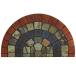  лучший koND-468 semi Circle stain do плитка коврик перед дверью 38.5×65cm