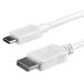 USB-C - DisplayPort�f�B�X�v���C�ϊ��P�[�u�� USB Type-C - �f�B�X�v���C�|�[�g�ϊ��A�_�v�^ 1m 4K/60Hz �z���C�gCDP2DPMM1MW