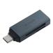 ELECOM �G���R�� ���������[�_/Type-C�R�l�N�^/���}��/SD+microSD�p(MR3C-D20BK)