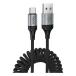 ���{�g���X�g�e�N�m���W�[ hoco X121 Type-C �X�v�����O�P�[�u��(X121-AC-BK)