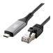 SANWASUPPLY ����掠�ץ饤 USB Type-C LAN�Ѵ������֥�(Gigabit�б���3m)(KB-SL6CLAN03BK)