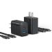 ANKER �A���J�[ USB�[�d�� Charger (20W. 2-port) with USB-C �� �P�[�u�� 2�Z�b�g �u���b�N (B2348112 1695)