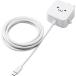 ELECOM Elecom AC зарядное устройство /USB-C/ кабель в одном корпусе /2.5m/ белый лицо (MPA-ACC21WF)