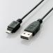 ELECOM 쥳 ξޤUSB֥/(A-microB)/1.0m/֥å(U2C-DAMB10BK)