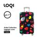  с подарком LOQI low ключ чемодан покрытие S размер ArtistCollection багаж колпак поцарапан предотвращение глаз печать 