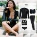 UV cut показатель 99% и больше body type покрытие купальный костюм женский длинный рукав Rush Guard комплект 5 пункт верх и низ в комплекте UPF50+ фитнес купальный костюм раздельный симпатичный большой размер танкини 