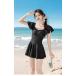  купальный костюм One-piece женский купальный костюм One-piece модель Корея способ спина открытие sexy большой размер экспонирование модный body type покрытие M L XL лето бассейн морская вода . resort .