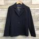 [ разряд C] однобортный костюм размер неизвестен KANKO темно-синий шерсть 50% верхняя одежда ученик неполной средней школы ученик старшей школы женщина форма б/у школьная форма б/у форма 