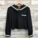  sailor suit 165A black slim Silhouette stretch wool 50% outer garment junior high school student high school student woman uniform used school uniform 