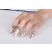 [ immediate payment ] nails ring nail . nail decoration nails . taking place no .. easily finger .. nails brilliant . white gold popular stylish Work middle 