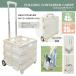  складной контейнер Carry большая вместимость 45L с роликами . Cart Wagon багаж транспортировка тонкий . место хранения легкий выдерживаемая нагрузка 25kg уличный кемпинг пикник покупки *450x08