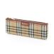 Burberry's Burberry пенал noba проверка парусина авторучка сумка Vintage женский бежевый 