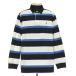 *559492 POLO by RALPH LAUREN Polo Ralph Lauren * Rugger рубашка рубашка-поло длинный рукав размер LL мужской белый черный голубой окантовка 