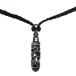 Chrome Hearts Chrome Hearts ролик колье подвеска аксессуары ювелирные изделия мелкие вещи SV925 кожа лезвие черный серебряный 
