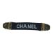 CHANEL Chanel браслет-фиксатор для рукавов arm зажим подтяжки Vintage Logo резина metal черный Gold металлические принадлежности 