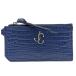 JIMMY CHOO Jimmy Choo JC Logo LISEf ковер men to кейс футляр для карточек ячейка для монет кошелек для мелочи . крокодил type вдавлено . кожа темно-синий 