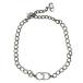  Christian Dior цепь браслет браслет аксессуары ювелирные изделия CD Logo metal серебряный Christian Dior