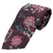 [ прекрасный товар ]PRADA Prada галстук петля Thai аксессуары мелкие вещи общий рисунок цветочный принт шелк бордо многоцветный 