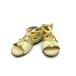 [ не использовался прекрасный товар ]GUCCI Gucci 500856 обувь обувь сандалии цветок Kids девочка бежевый Gold [ размер 23]