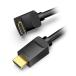 [ количество :1 шт ]AA-0140 прямая поставка оплата при получении не возможно VENTION HDMI прямой угол кабель нисходящий 1.5m черный AA0140