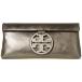 トリー バーチ Tory Burch レディース クラッチバッグ バッグ Miller Metallic Clutch White Gold