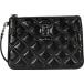 マーク ジェイコブス Marc Jacobs レディース クラッチバッグ リストレット バッグ The Quilted Softshot Wristlet Black