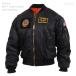 トップガン　ミリタリー　ma1 フライトジャケット　ロスコ  ブラック  ROTHCO ULTRA FORCE MA-1 FLIGHT JACKET