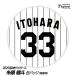  Hanshin Tigers #33 нить ... жестяная банка значок (. номер дизайн )( почтовая доставка соответствует возможно ) ( Professional Baseball лампочка . Hanshin вентилятор bachi.. игрок жестяная банка bachi)