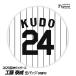  Hanshin Tigers #24 Kudo .. жестяная банка значок (. номер дизайн )( почтовая доставка соответствует возможно ) ( Professional Baseball лампочка . Hanshin вентилятор bachi.. игрок жестяная банка bachi)