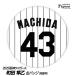  Hanshin Tigers #43 Machida Hayabusa . жестяная банка значок (. номер дизайн )( почтовая доставка соответствует возможно ) ( Professional Baseball лампочка . Hanshin вентилятор bachi.. игрок жестяная банка bachi)