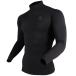[1 пункт до почтовая доставка возможно ]BT энергия стрейч Thermo teo с высоким воротником рубашка черный JW-275