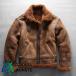  мутон жакет мутоновое пальто B-3 "куртка пилота" кожаная куртка натуральная кожа "куртка пилота" кожа ягненка натуральная кожа мужской мех защищающий от холода 