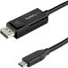 StarTech.com USB-C - DisplayPort 1.4 Ѵ֥/1m/Ѵб/8K60Hz/HBR3HDRDSC