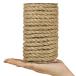 ginoya8mm flax rope, 15m fat flax . gardening load structure . handicrafts decoration cat tower. for repair 