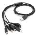 5 in 1 USB charge cable 1.2m black Nintendo New 3DS(XL/LL), 3DS(XL/LL), 2DS, DSi(XL/