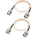 Coolotic 2 set 0.5 rice BNC male - BNC male coaxial cable RG316 RF coaxial cable 50 ohm cable high endurance coaxial cable 