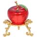  яблоко украшение фэн-шуй вход украшение фэн-шуй интерьер .. произведение искусства crystal "ловец солнца" красный 