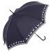 oka Moto .. магазин чёрный кошка кромка рисунок симпатичный 60cm Jump зонт ( темно-синий )