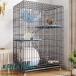 2024 кошка для клетка большой много голова .. сборка легко складывается тип уборка легко кошка для мера compact высота не ржавеет домик для кошек 