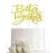 Better Together кекс topa- свадебный душ Mr. &amp; Mrs. свадьба party украшение двусторонний Gold g Ritter 