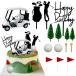  Golf кекс украшение Golf Cart кекс topa- Golf для зеленый кекс to Parker tof ковер Golf Thema party сопутствующие товары ( белый )