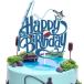 Gone Fishing Happy Birthday кекс topa- голубой g Ritter little Fisherman кекс украшение отходит рыба рыбалка po