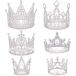 SisBroo серебряный Crown кекс topa-,6 деталь happy день рождения кекс topa-, Princess Crown кекс украшение, цветок организовать men 