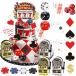 24 деталь Casino Thema party украшение комплект Mini слот игрушка механизм Poe машина кекс to парка jino капкейк to парка ji