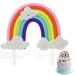  soft керамика Rainbow кекс topa-- красочный . свадьба &amp; день рождения кекс украшение (5.75x4 дюймовый )